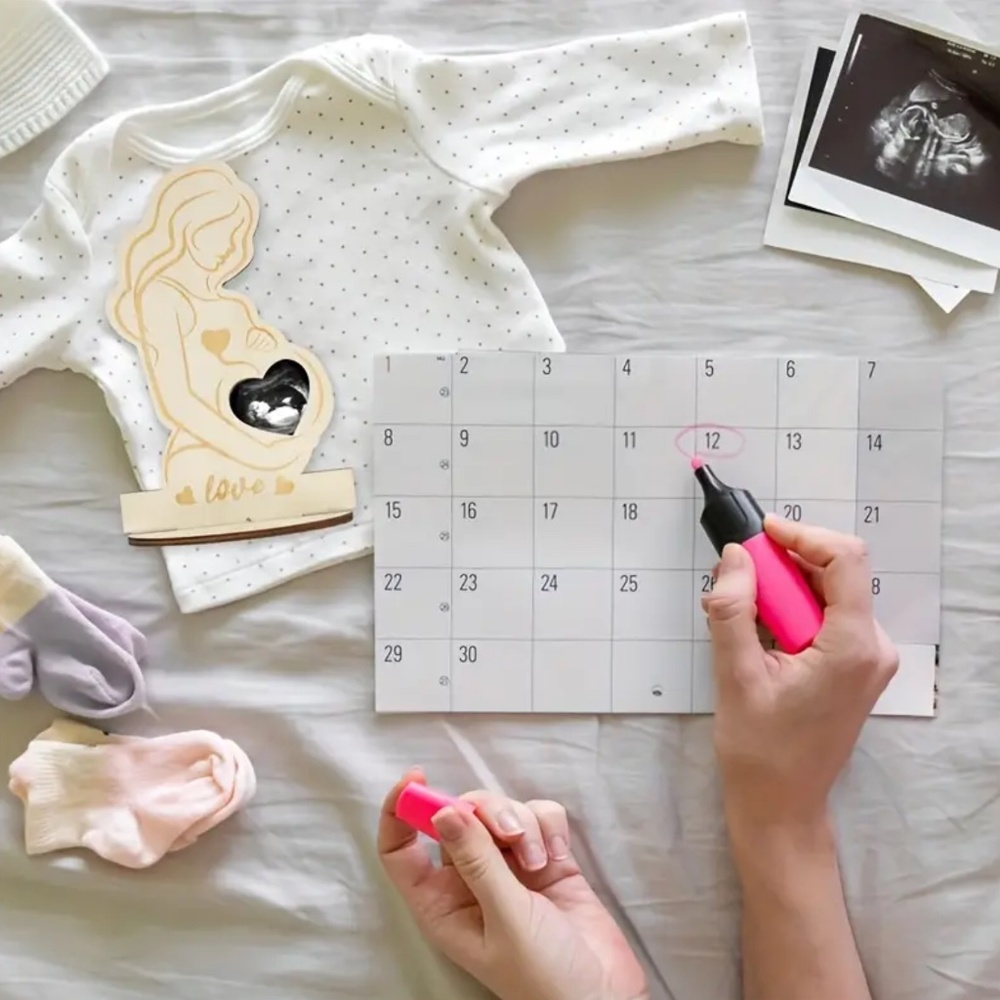 NEW! Mom and Baby Ultrasound Wooden Picture Frame! - Picture 4 of 6